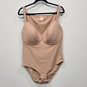 SKIMS Fits Everybody Underwire Back Smoothing Brief Bodysuit Plus Size 2X Sienna